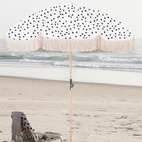 Boho Beach Outdoor Centre Pole Umbrella