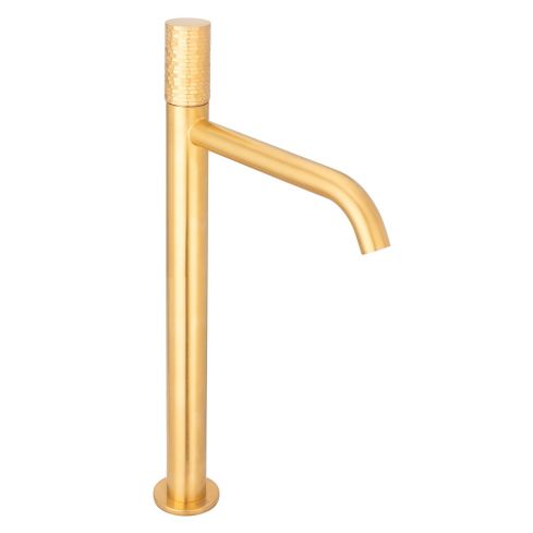 Capsule Mono Tall Basin Mixer With Push Type Waste And Glow Handle