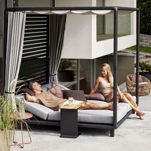 Laze Outdoor Cabana Curtain Roof