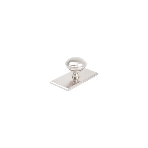 Queslett Handle Knob With Rectangular Back Plate