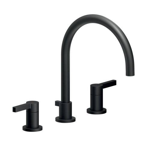 Uno Deck Mounted 3 Hole Basin Mixer with Pop-up Waste
