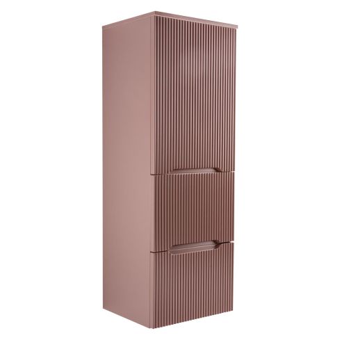 Smyle Wall Mounted Tall Unit With One Door And Two Drawers