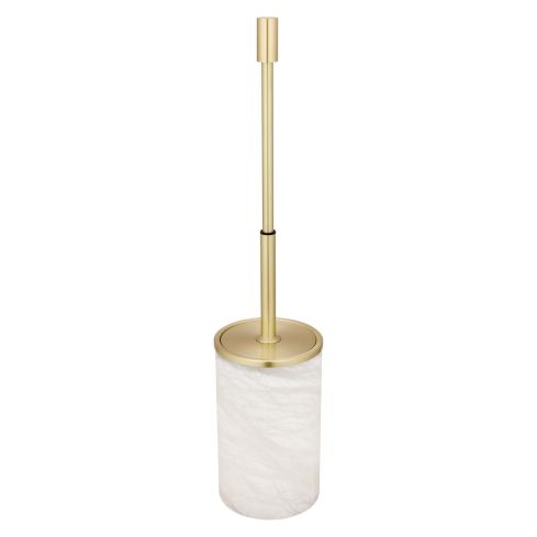 Alabaster Freestanding Toilet Brush And Holder