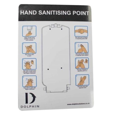 Excel Hand Sanitizer Point Sign White