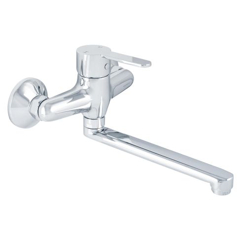 Janitor Wall Mounted Kitchen Sink Mixer With Swivel Spout