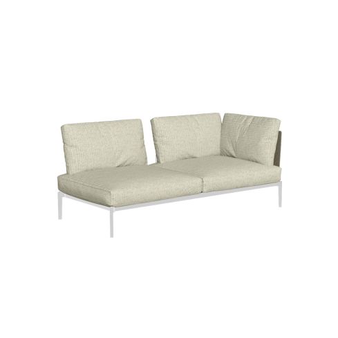 Leaf Icon Outdoor 2 Seater Modular Sofa With Left Corner