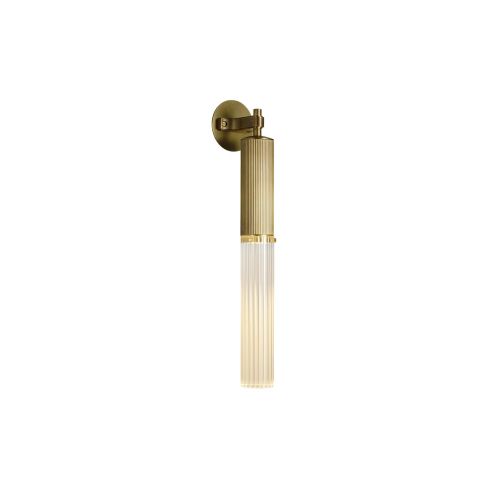 Flume Indoor Wall Light (IP44) Frosted Reeded Glass