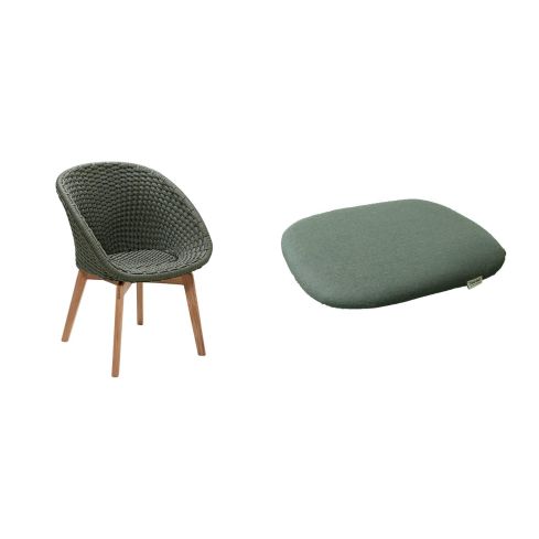 Su-Peacock Outdoor Dining Chair With Cushion