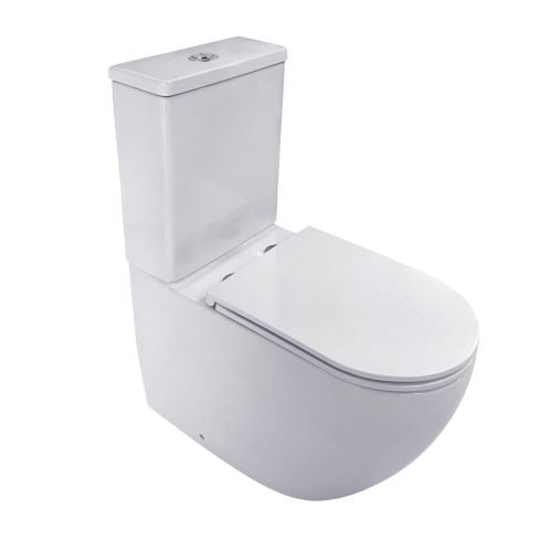 Vitesse Close Coupled WC Pan With Cistern And Seat Cover