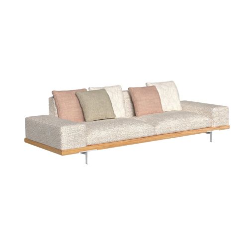 Allure Icon Outdoor 3 Seater Sofa With Fabric Arm
