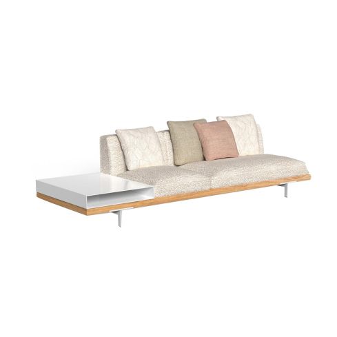 Allure Icon Outdoor 3 Seater Modular Sofa With Right Shelf