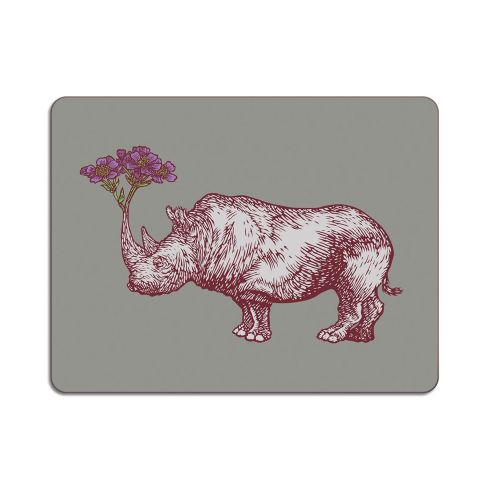 Animal Rhino Table Mat