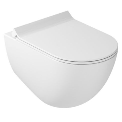 Dream Wall Mounted Rimless Wc Pan With Seat Cover