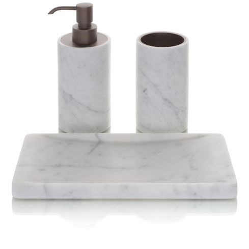 Carrarino Countertop Soap Tray Concave