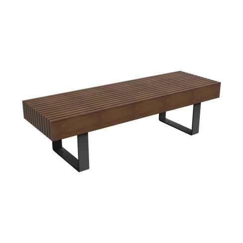 Boston Outdoor Urban Bench Without Backrest