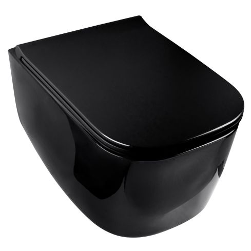 M-Line Wall Mounted Rimless WC With Soft Close Slim Seat And Cover