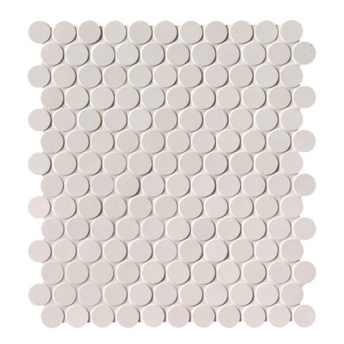 Milano & Floor Bianco Round Mosaico Matt