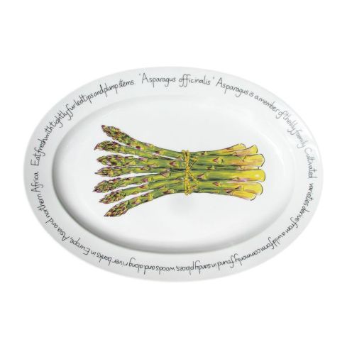 Asparagus Oval Plate