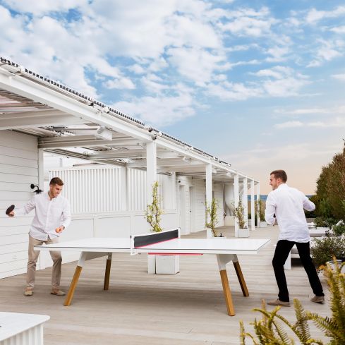 You And Me Outdoor Small Ping Pong Table