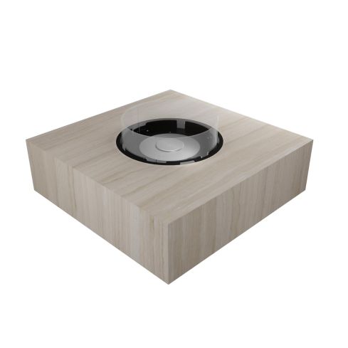 Outdoor Square Fire Pit Table With Round 20 Kit