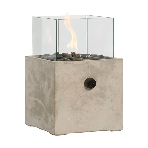 Cosiscoop Outdoor Cement Square Gas Lantern