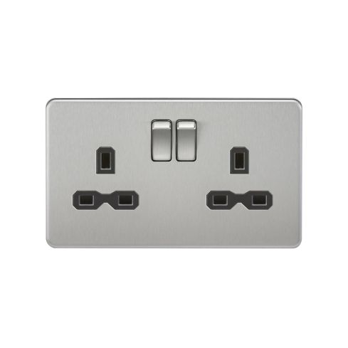 Knightsbridge Indoor 2G DP Switched Outlet