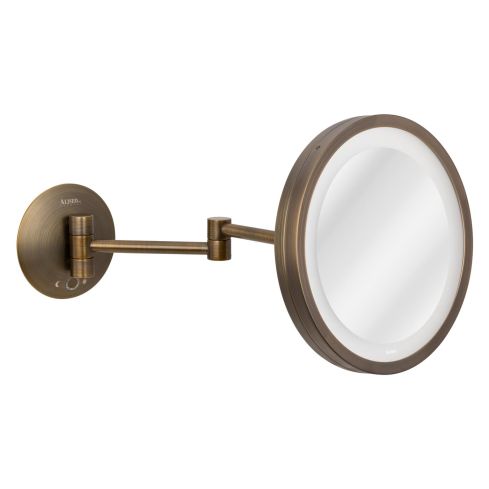 LED Saturn Wall Mounted Double Arm Mirror Dual Light