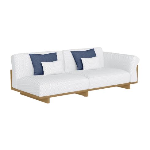 Argo Wood Icon Outdoor Sofa Left Modular