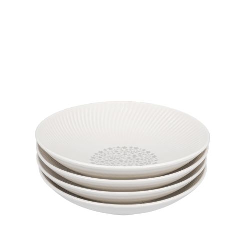 Constance Porcelain Pasta Bowl Set 4 Pieces