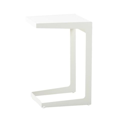 طاولة جانبية بلون أبيض من تشكيلة كاين-لاين تايم - آوت