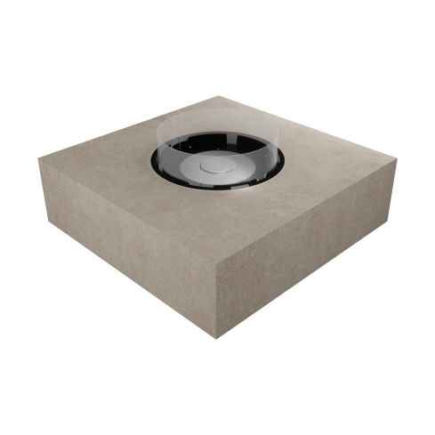 Outdoor Square Fire Pit Table With Round 20 Kit