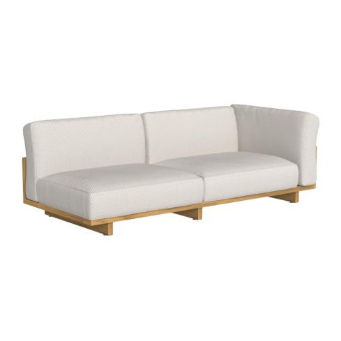 Argo Wood Icon Outdoor Sofa Left Corner Modular