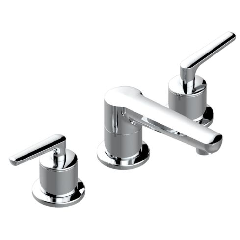 System Metal Deck Mounted 3 Hole Basin Mixer Chrome