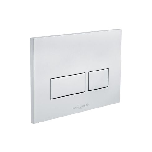 Dual Flush Plate with Rectangle Buttons