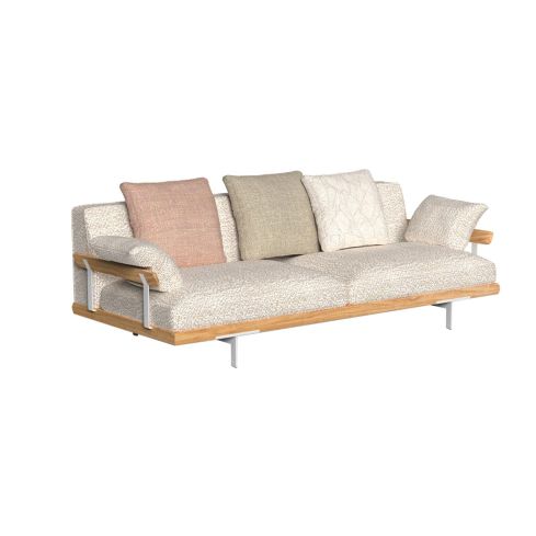 Allure Icon Outdoor 2 Seater Sofa With Wood Arm