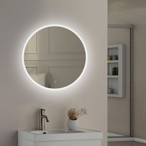Koy Round Illuminated Mirror
