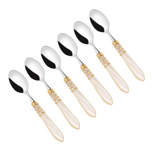 Melodia Dessert Spoon Set Of 6 Pieces Shining Ring