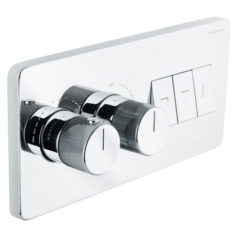 Stereo FM Thermostatic Shower Mixer With 3 Outlets