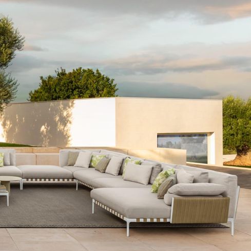 Salinas Icon Outdoor 2 Seater Modular Sofa With Right Corner