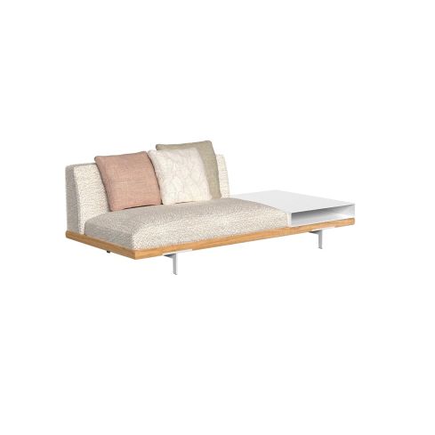 Allure Icon Outdoor 2 Seater Modular Sofa With Left Shelf