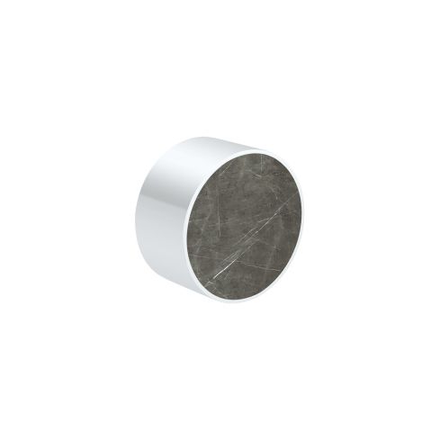 Sestriere Concealed Stop Valve With Grey Porcelain Handle Insert