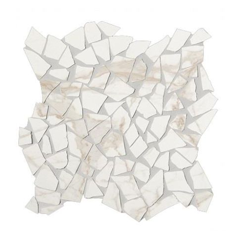 Roma Diamond Calacatta Schegge Mosaico Brillante Polished