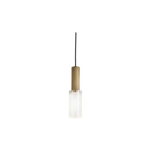 Flume 80 Indoor Pendant Light (IP44) Frosted Reeded Glass