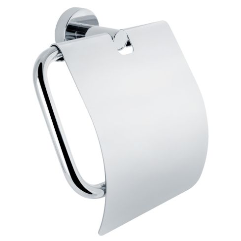 Options Round Toilet Roll Holder with Cover