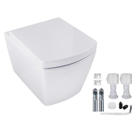 Savoia Wall Mounted Wc With Soft Seat And Cover
