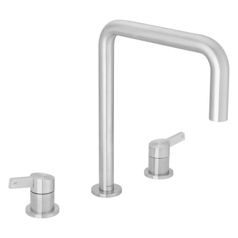 Beach House Deck Mounted 3 Hole Basin Mixer