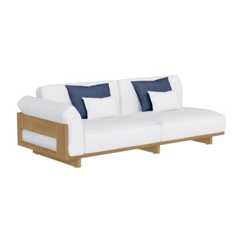 Argo Wood Icon Outdoor Right Modular Sofa