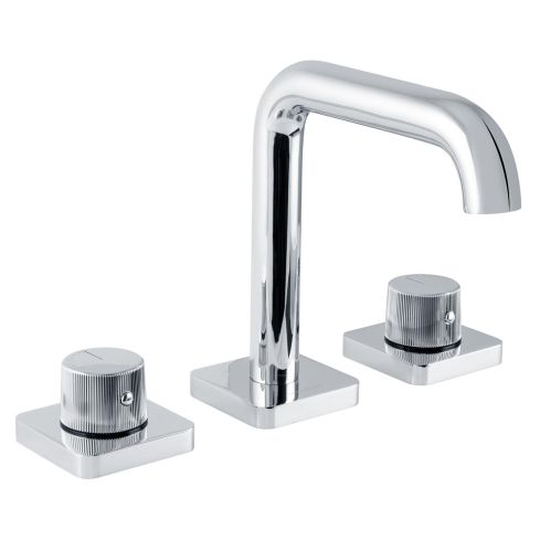 Stereo FM 3 Hole Basin Mixer Without Waste