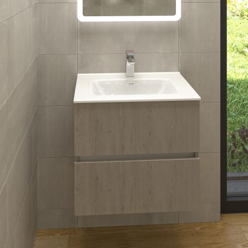 Envoy Wall Mounted Double Drawer Vanity Unit