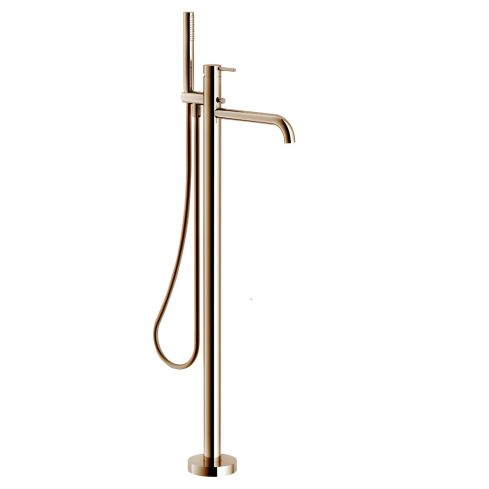 Live Floor Mounted Bath Mixer With Hand Shower